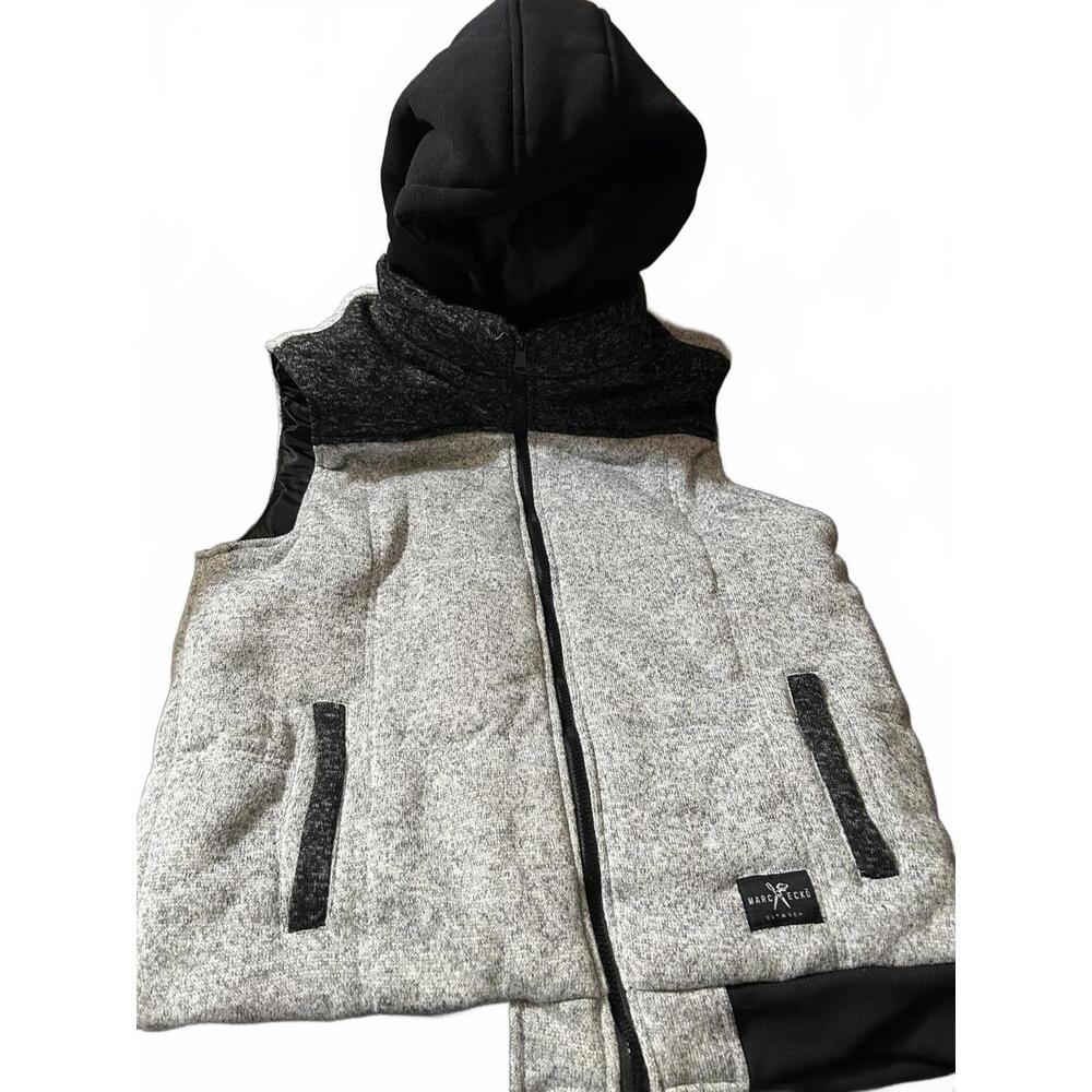 Marc Ecko Cut & Sew Hooded Puffer Vest - Size L